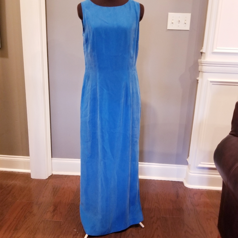 Silk floor length dress sz 6